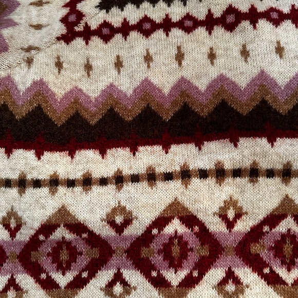 Old Navy XL Fair Isle Oversized Crew Neck Sweater - Picture 9 of 9